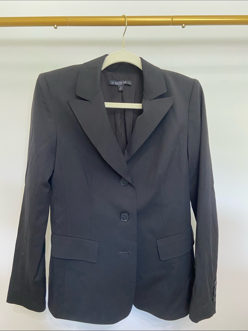 Lafayette 148 New York Black Tailored Women's Blazer